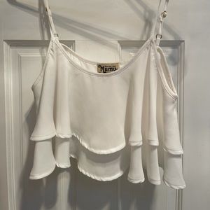 Show me your mumu white crop top